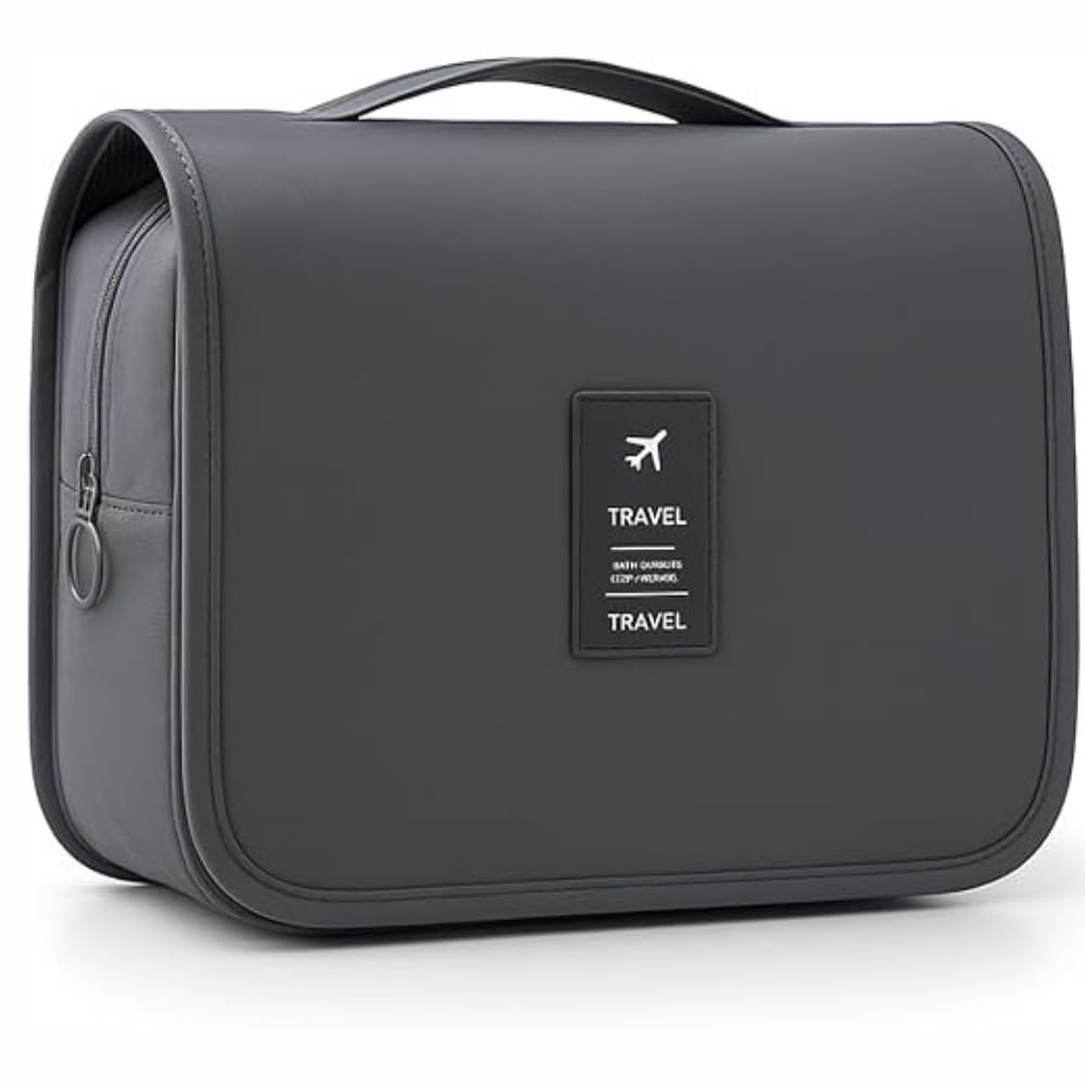 Bolsa Necessaire Maquiagem Cosméticos Viagem Com Divisória e Cabide para Pendurar