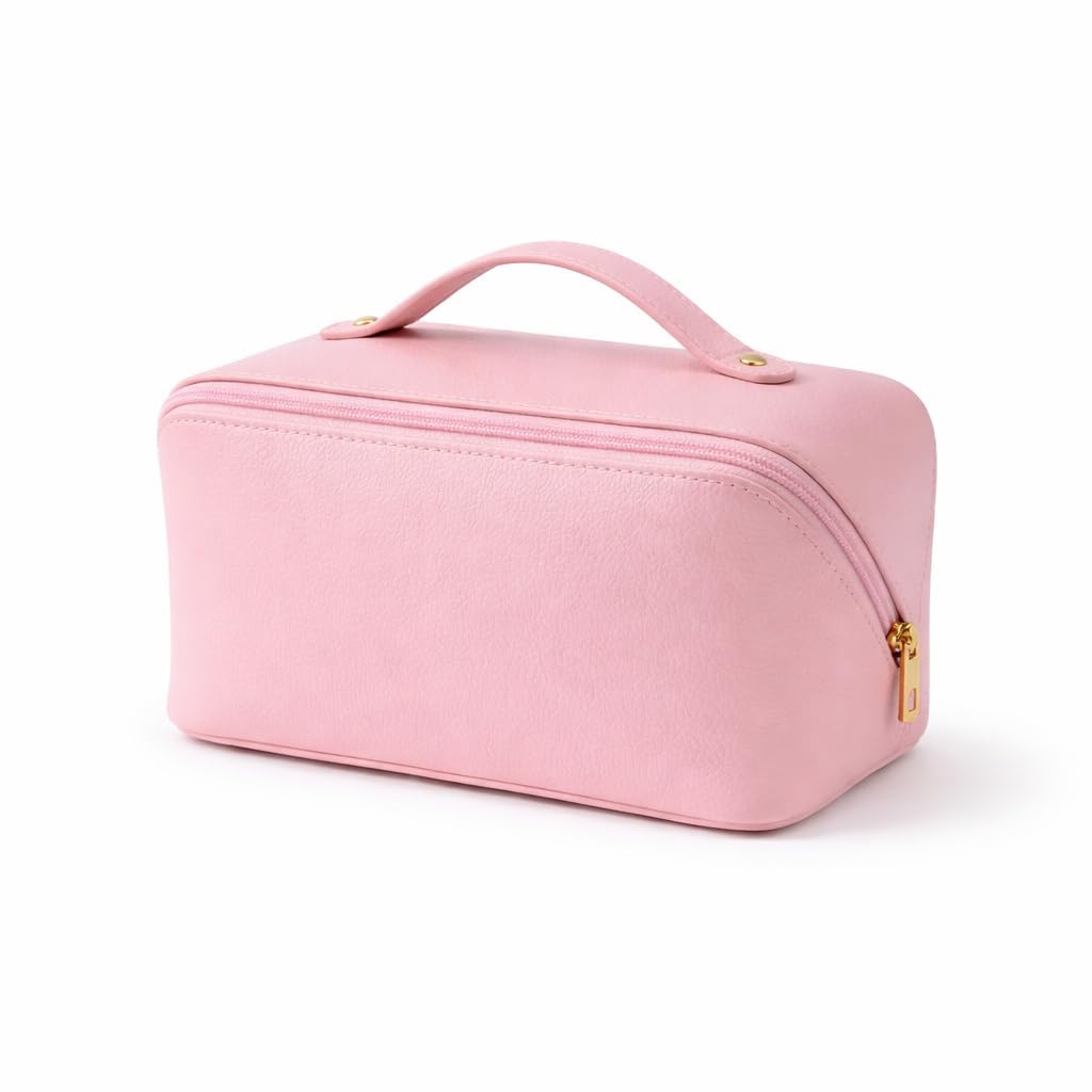 Necessaire Feminina Porta Maquiagem Compacta Elegante com Alça e Zíper Organizadora