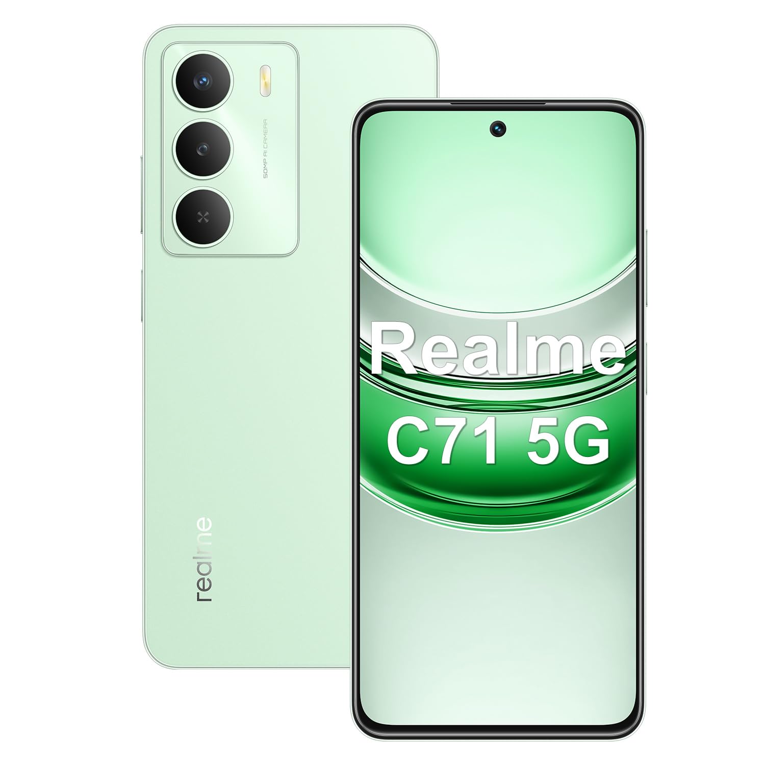 Realme C71 5G Smartphone 8GB RAM 256GB ROM Tela de 6.67" 120Hz, 5000mAh Batteria Octa