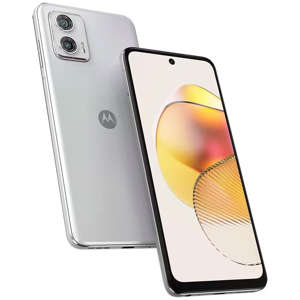 Motorola Moto G73 5G Smartphone 128GB 8GB RAM Câmera 50MP Selfie 16MP Tela 6,5" Branco