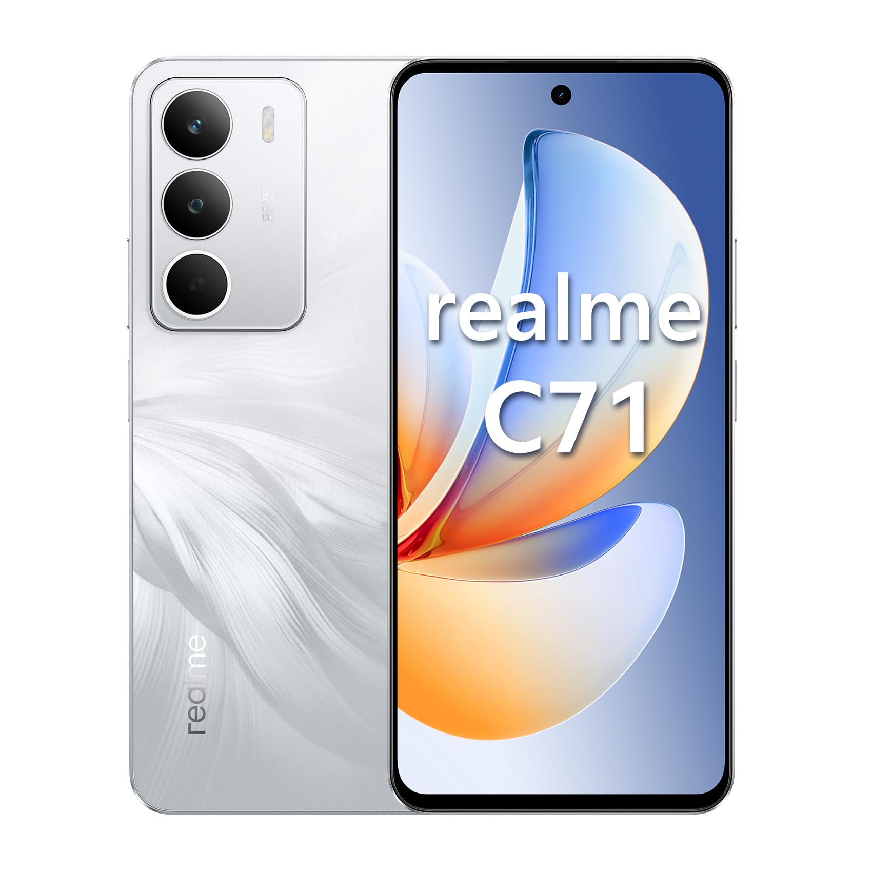 Celular Realme C71 4G Smartphone 8GB RAM 256GB ROM Dual SIM (Branco)