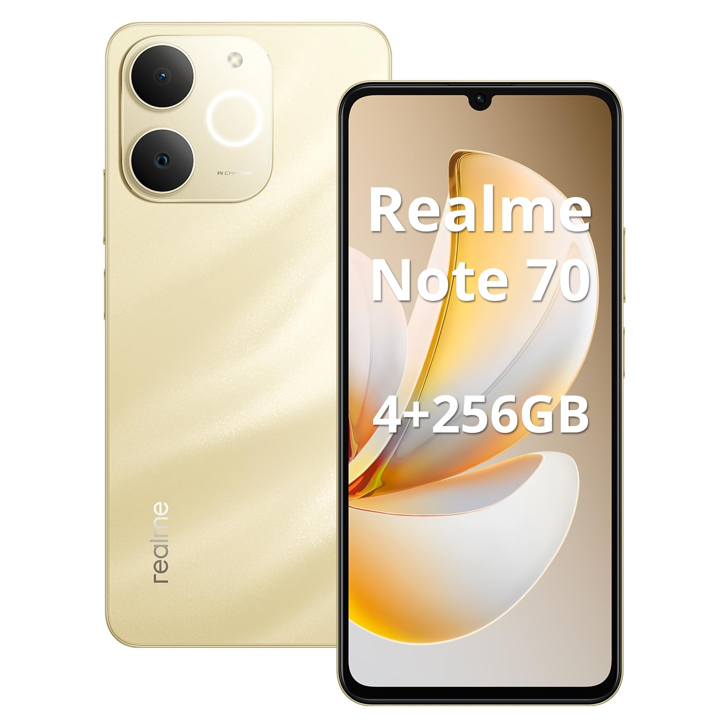 Realme Note 70 Smartphone Tela de 6.74" Display, 4GB RAM 256GB ROM, 6000mAh Batteria,