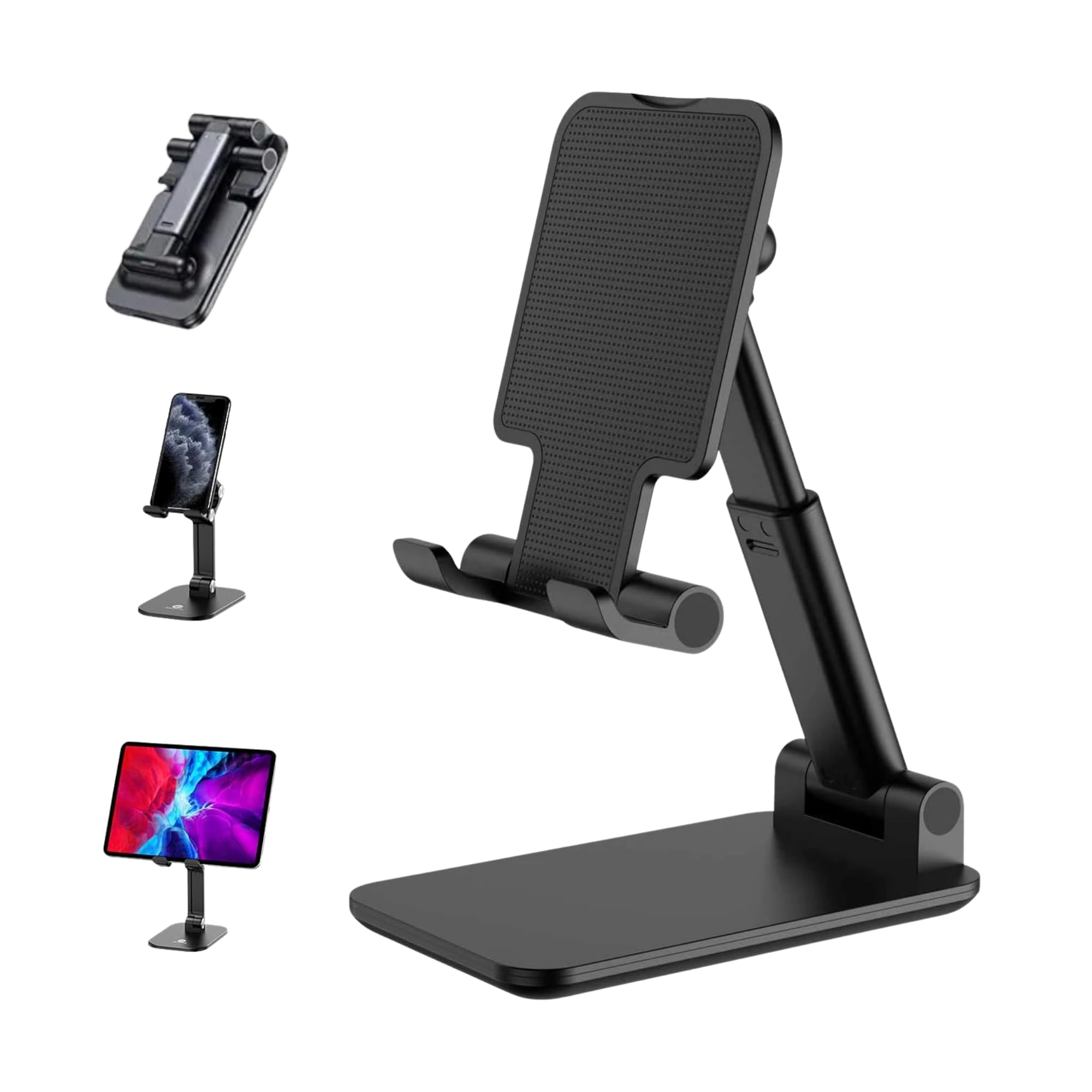 Suporte de Celular e Tablet Ajustável Dobrável para Mesa – Suporte Ergonômico