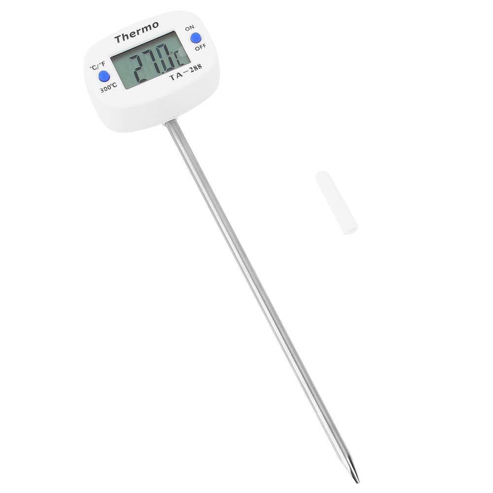 BTSEURY Termômetro de Alimentos LCD, Com Sonda de Aço Inoxidável para Cozinha, Cozinhar,