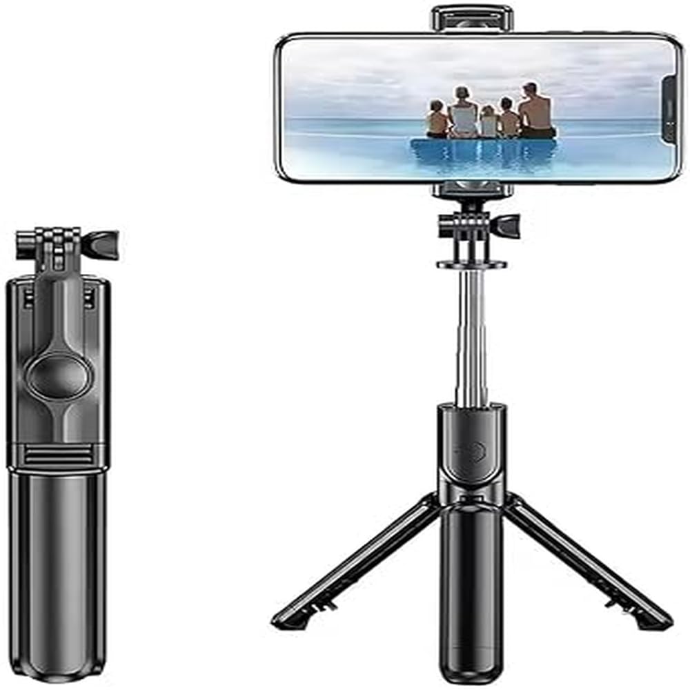 Bastão Tripé para Celular, Bluetooth 3 em 1 com Controle Remoto – Pau de Selfie 360º
