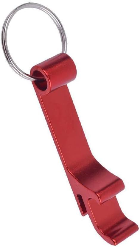 Abridor de garrafa vermelho chaveiro abridor de cerveja de alumínio mini carro chaveiro