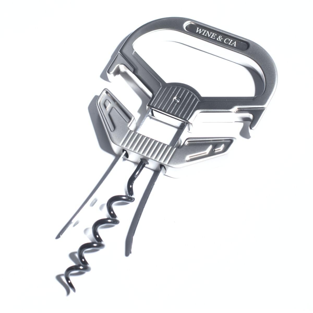 Abridor de Garrafa de Vinho Premium Saca Rolhas Antigas 2 Lâminas com Espiral Inox