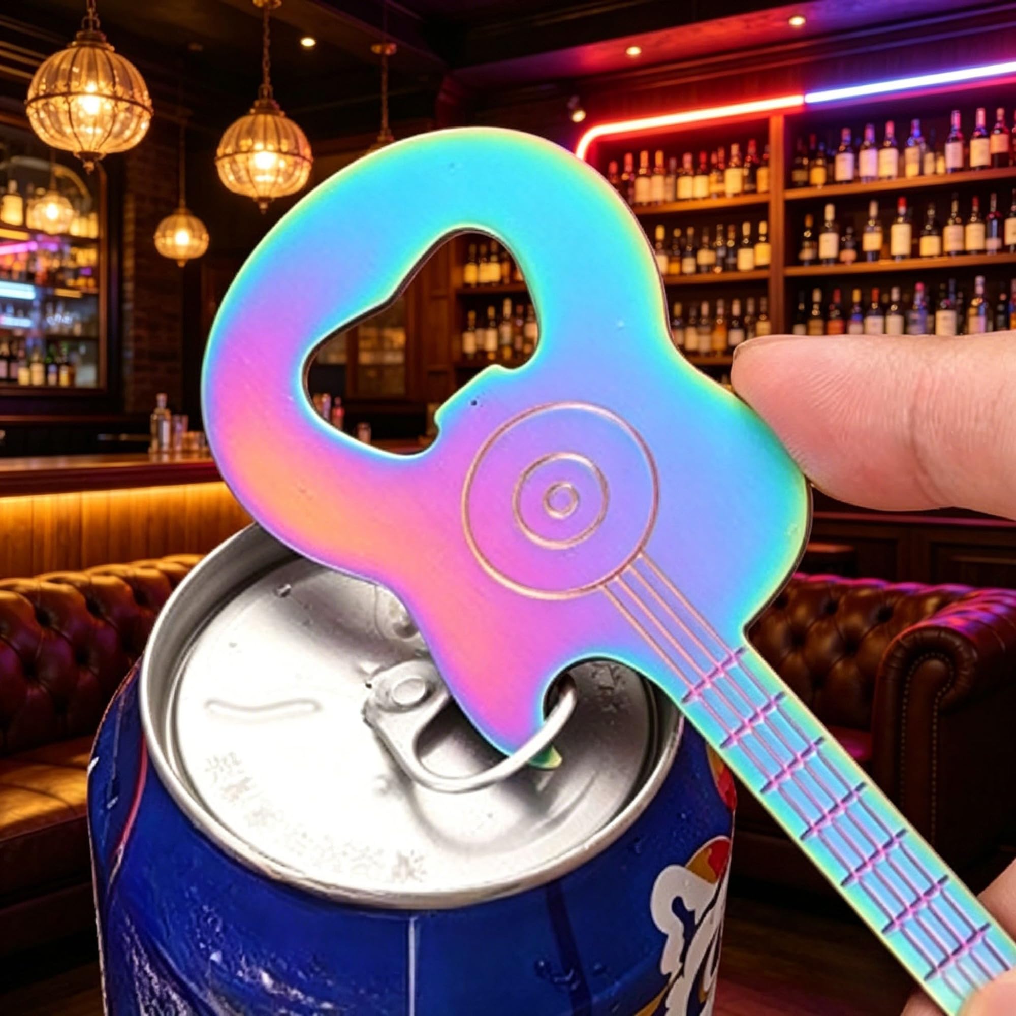 Abridor de garrafa magnético em forma de guitarra, abridor de cerveja e refrigerante de