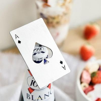 Abridor de Garrafa Poker Premium Inox – Portátil, Resistente e Criativo | Ideal para