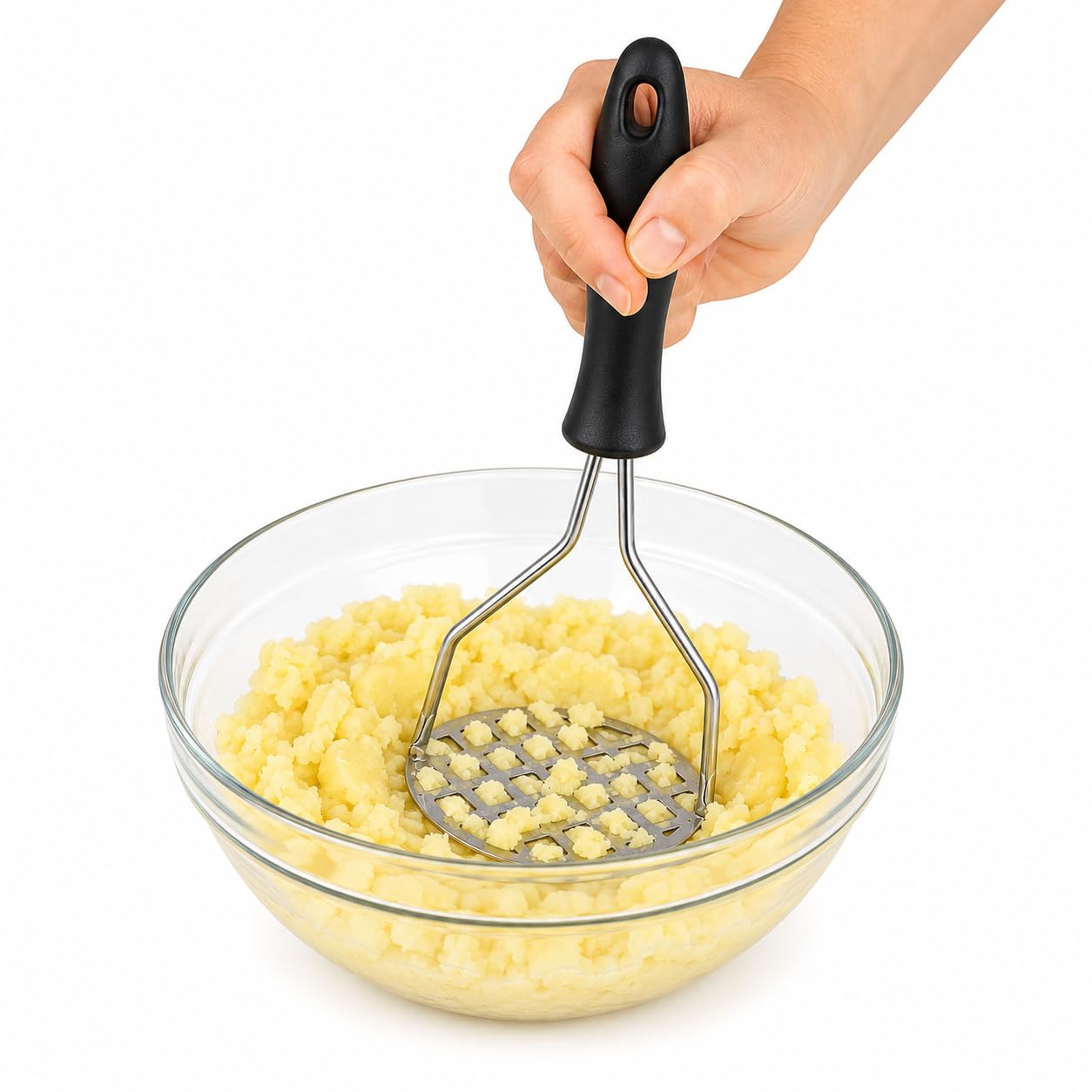 Amassador de Batata e legumes em Aço Inoxidável com Cabo Antideslizante 24cm Utensílio