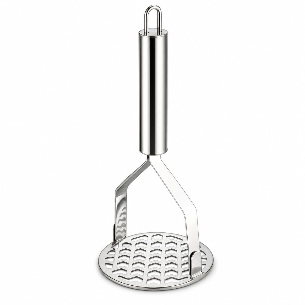 Amassador de Batata Aço Inox Ergonômico 26 cm Purê Legumes