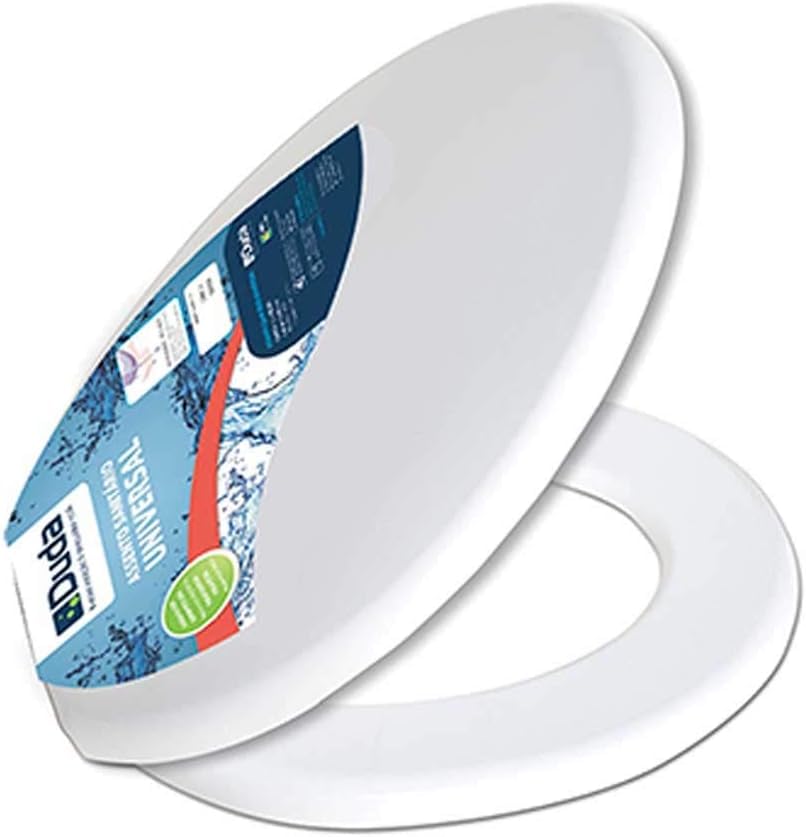 Assento Sanitário Branco com Tampa, Confortável, Universal, Fácil de Instalar