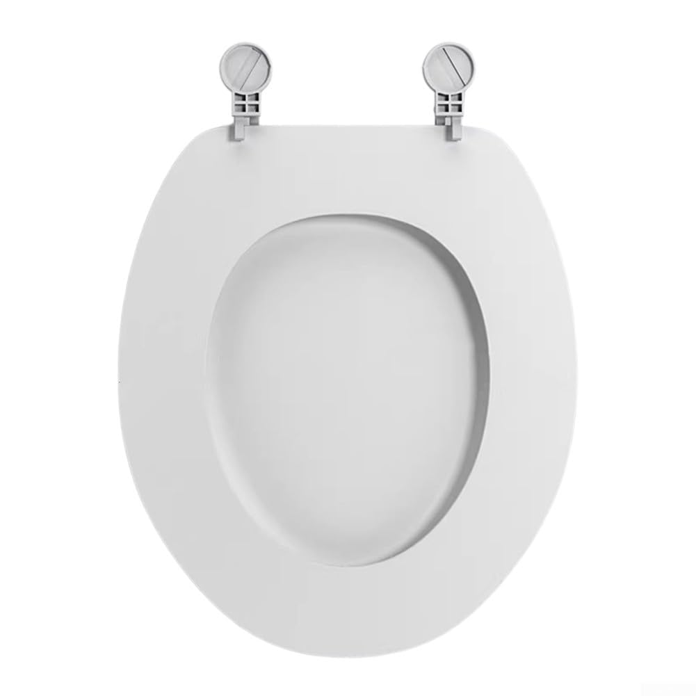 Assento sanitário em forma de OU com fechamento suave silencioso e liberação rápida,