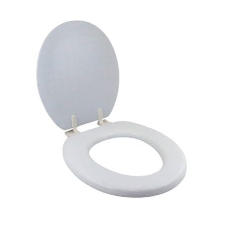 Assento Sanitário Almofadado Branco Liso, Universal, Confortável, Tampa Resistente,