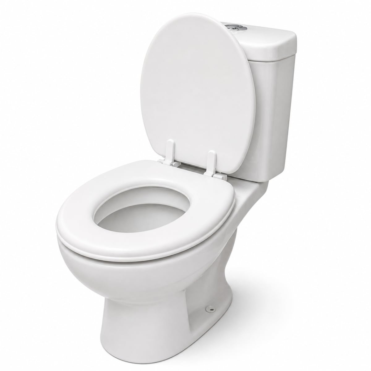 Assento Sanitário Almofadado Com Tampa De Vaso Universal Branco