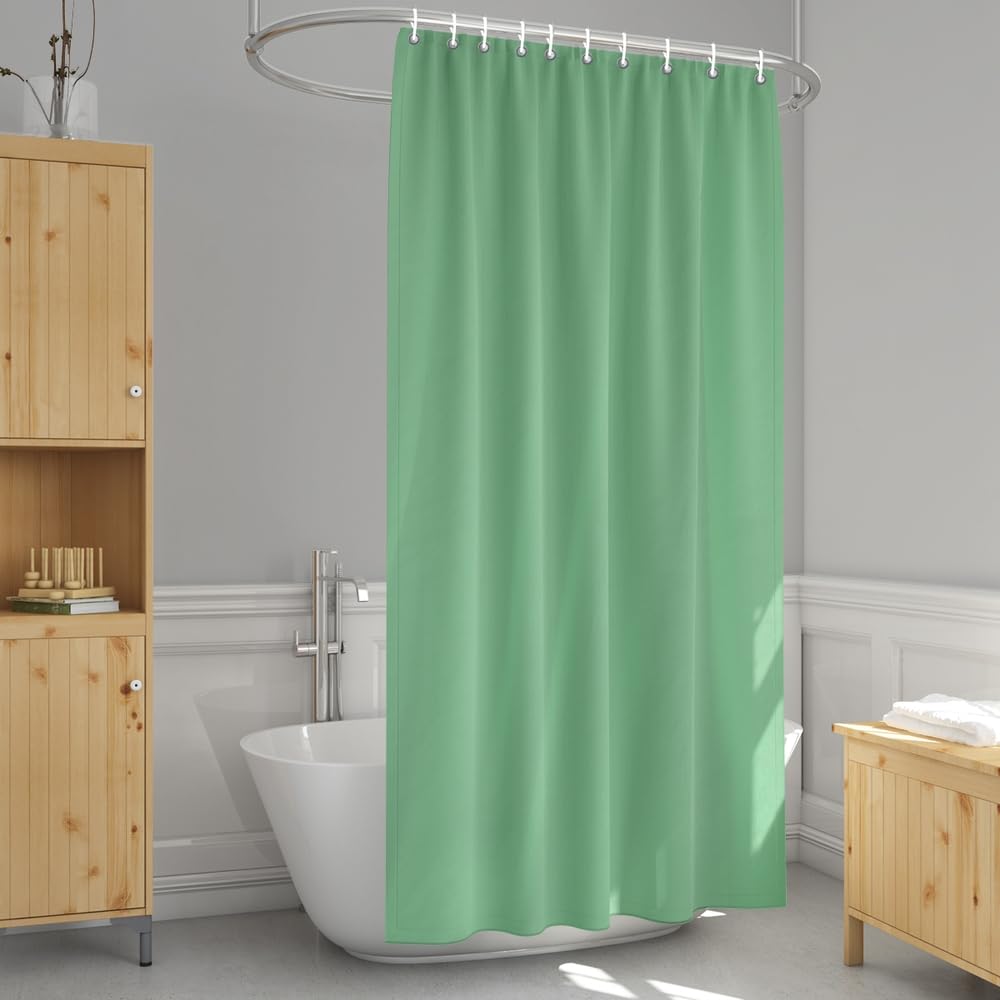 1 Cortina Box Banheiro PVC Grossa Antimofo Ilhós Vd 140x200