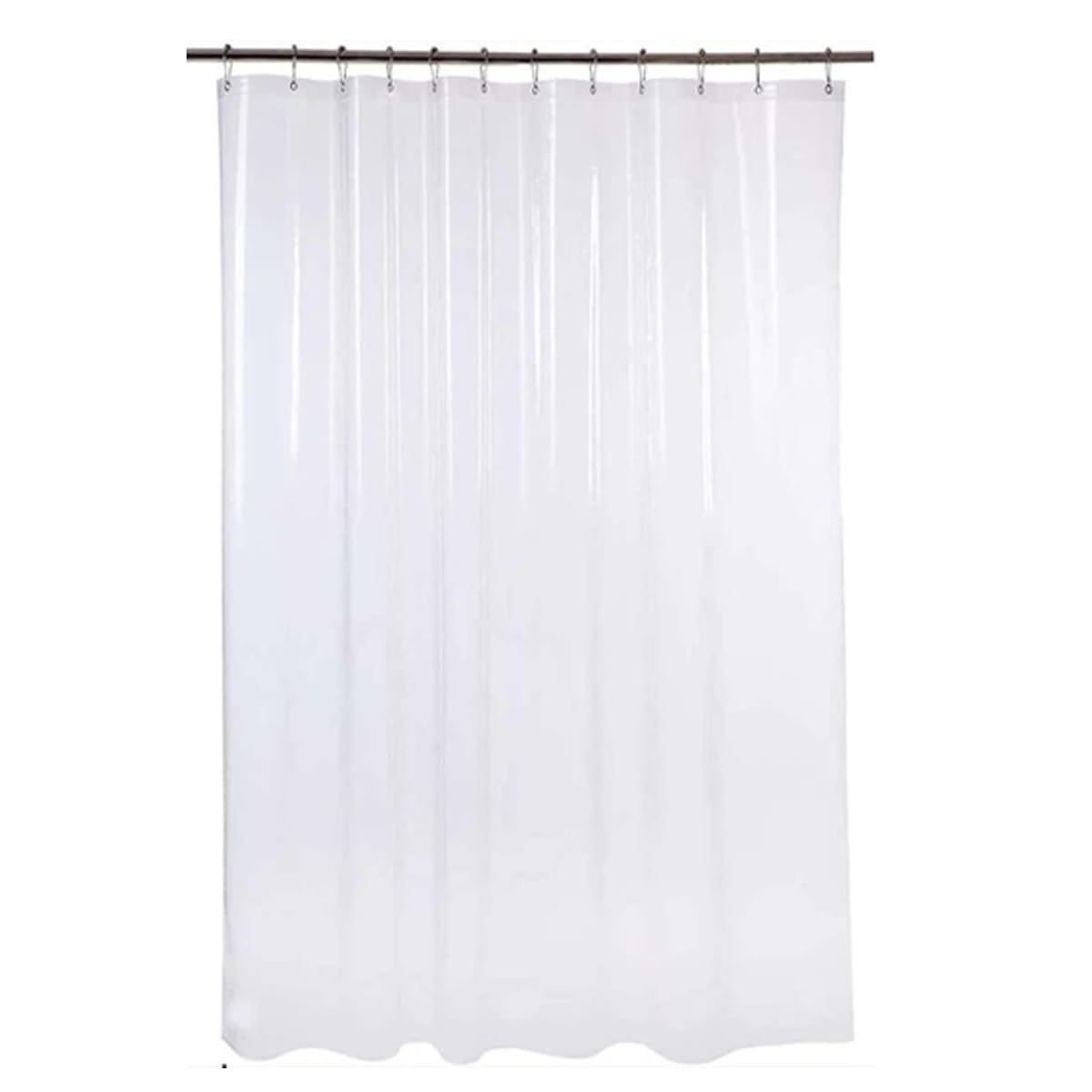 1 Cortina Box Banheiro PVC Transparente Antimofo Ilhós 2,00m