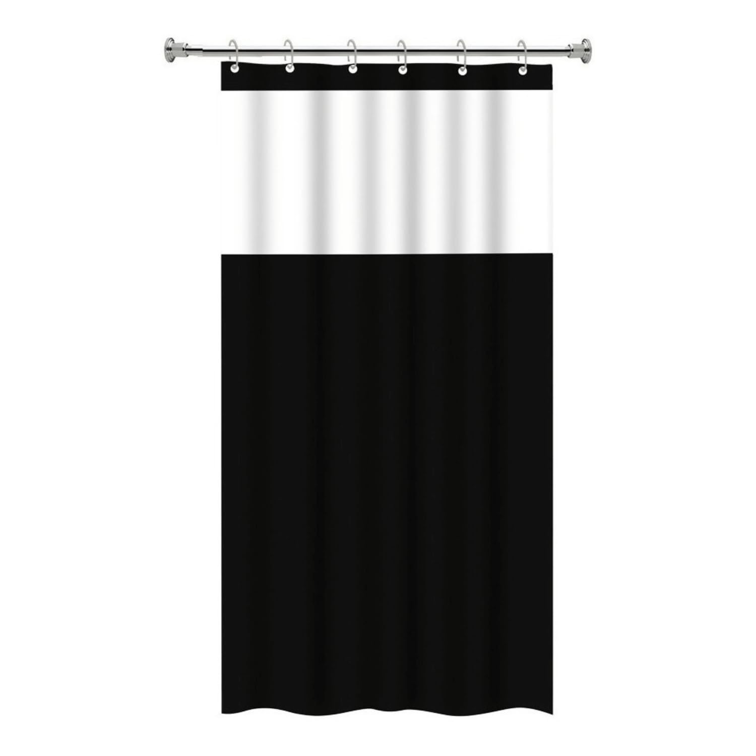 "Cortina Para Box PVC Impermeável Antimofo e Antiácaro, 1,38x1,98m, Com Ilhós, Material