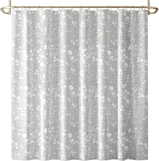 Cortina Box Banheiro PVC Fosco Antimofo 1,80x1,80 com Argolas | Cortina Box Banheiro PVC