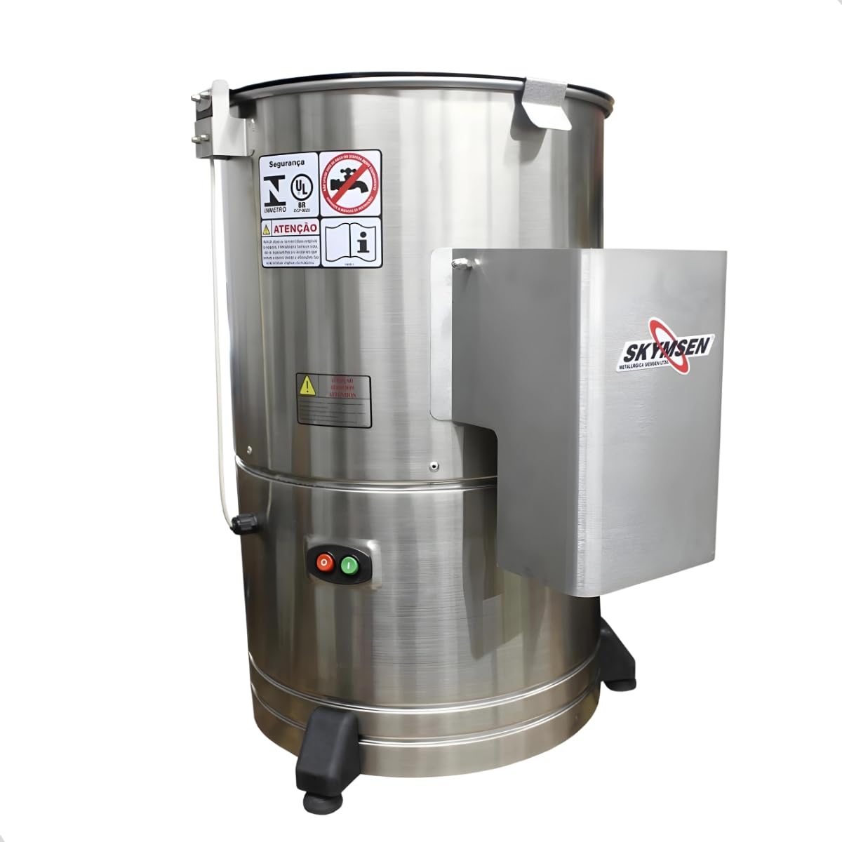 Descascador de Batatas Skymsen 10Kg Inox 1/2CV 200Kg/h Mod.DB-10-Inox-220V