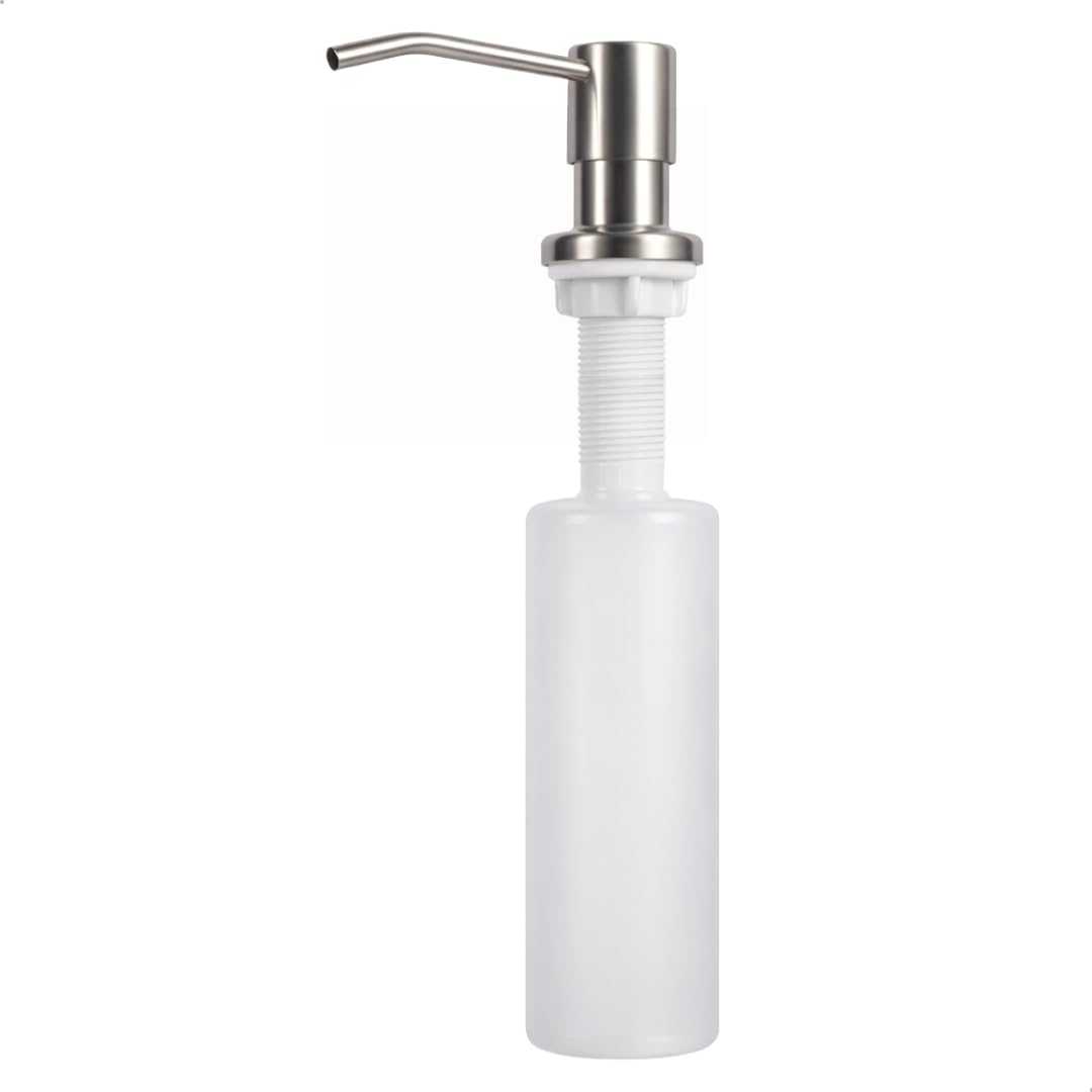 Dispenser Detergente Embutido Pia Cozinha Inox Reservatório Sabão 300ml Dosador de