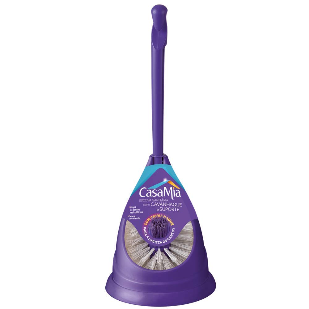 Escova Sanitária com Cavanhaque e Suporte, 116041MX, CasaMia, Cores sortidas, 1 unidade