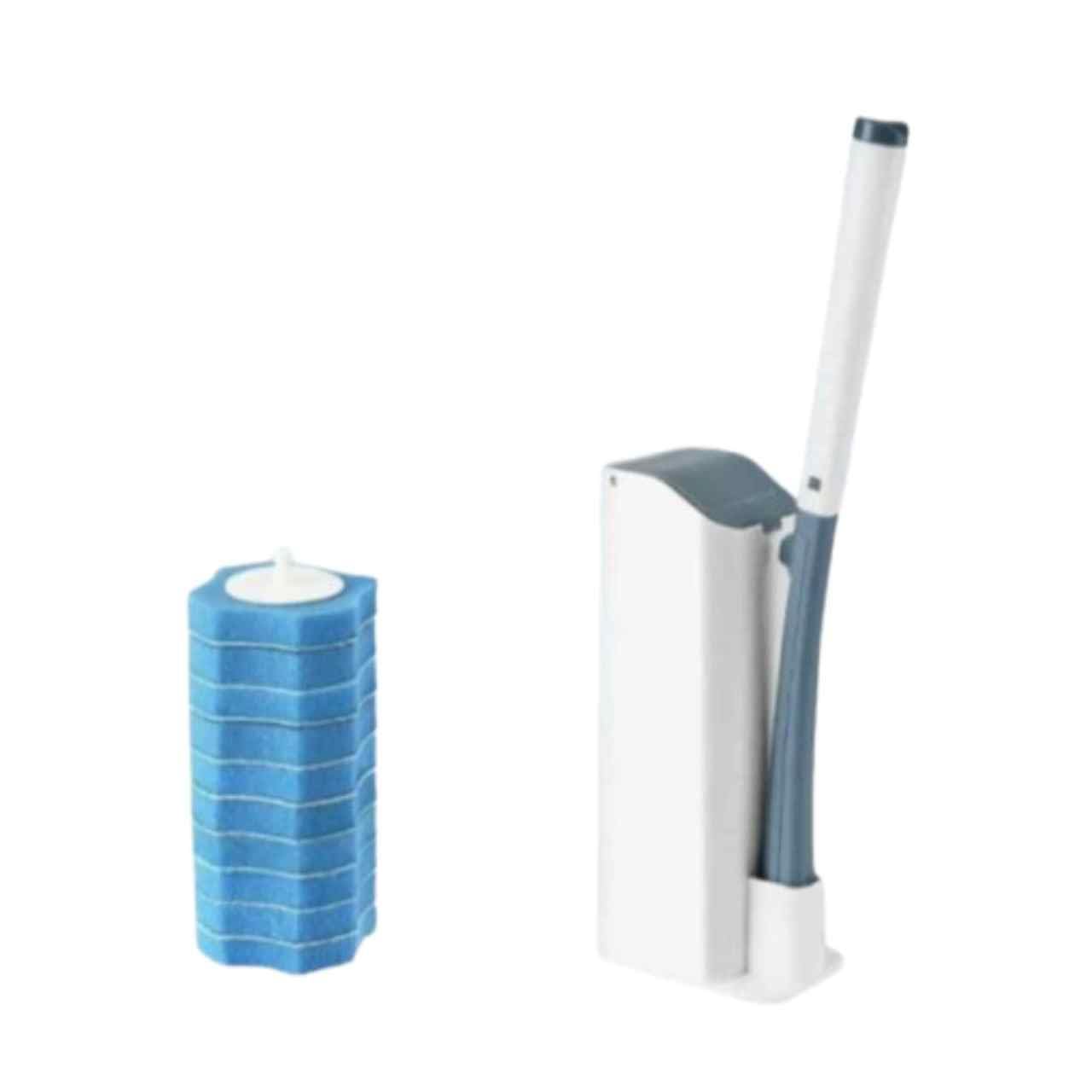 Conjunto De Escova Cabeça Descartável Limpeza Higiênica Banheiro Vaso Sanitário Sanitária