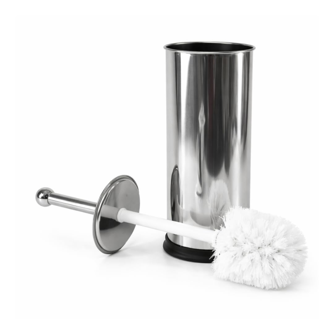 Escova para Vaso Sanitário com Suporte em Aço Inoxidável Anti-Odor Design Elegante e
