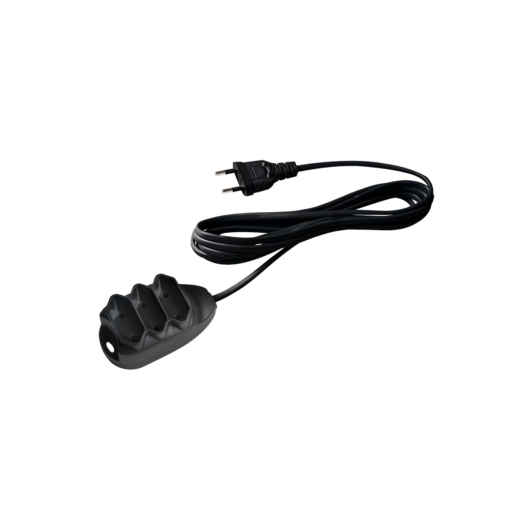Extensão Elétrica 3 Tomadas 2 Pinos 10a 5m EXT 2005 Preto Intelbras