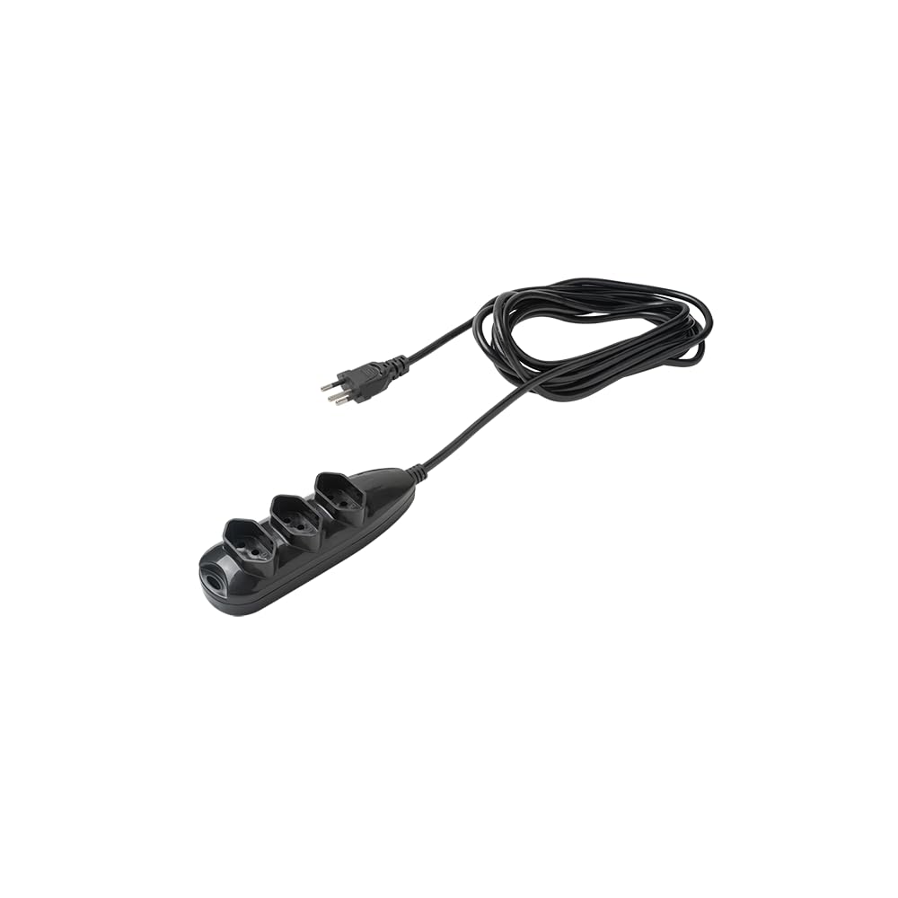 Extensão Elétrica 3 Tomadas 3 Pinos 10a 5m EXT 3005 Preto Intelbras