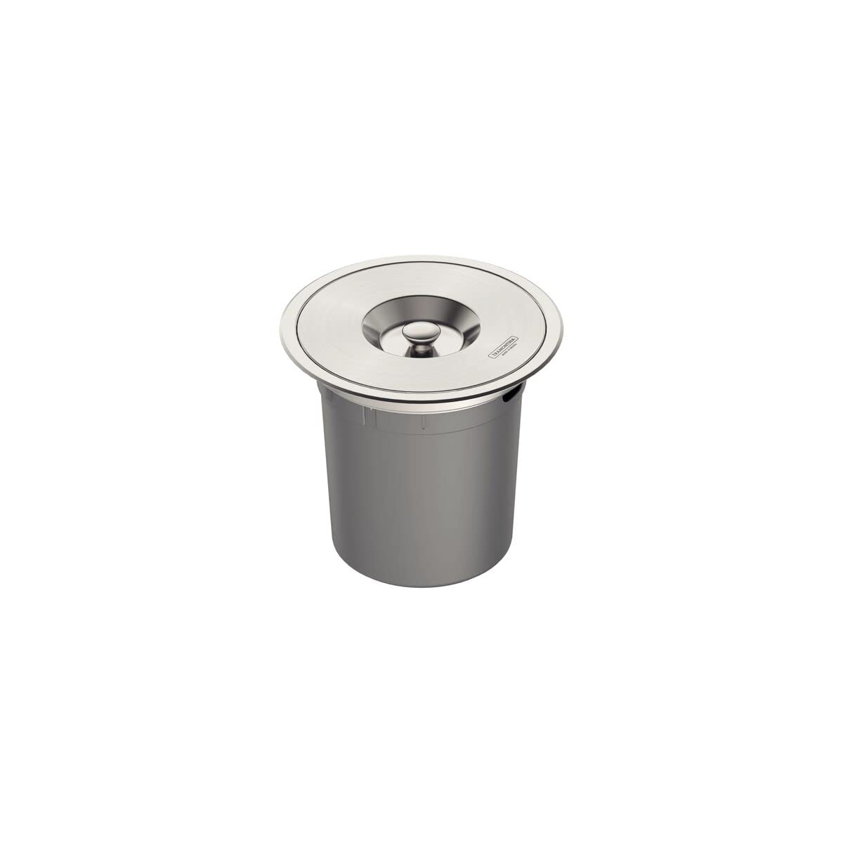 Lixeira de Embutir com 5 Litros, Tramontina, Inox