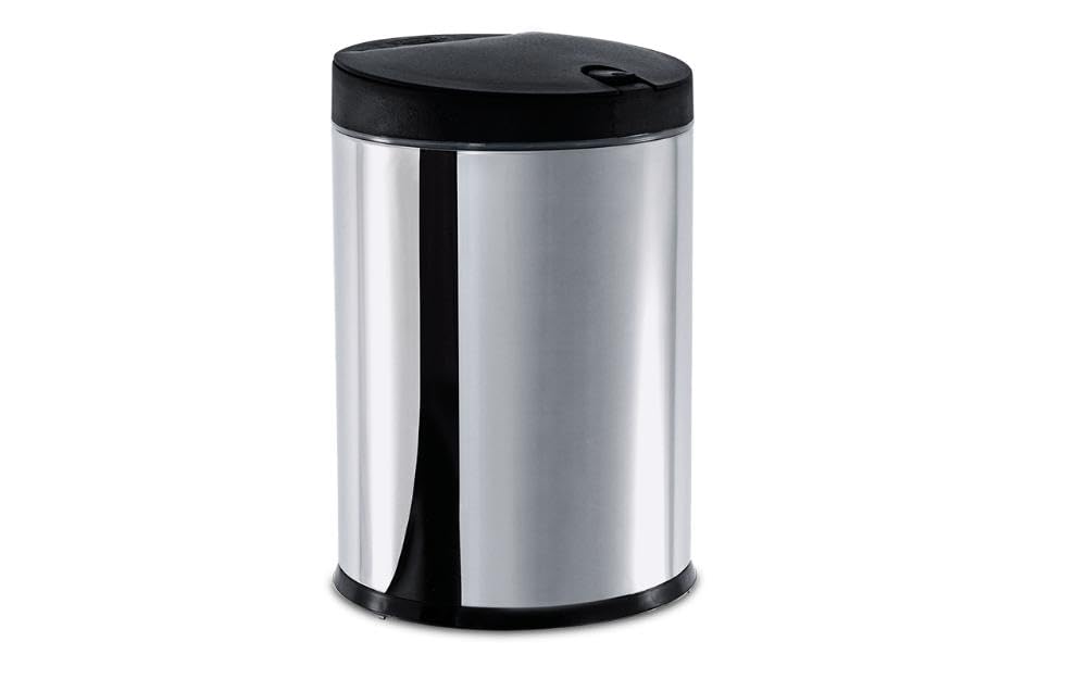 Brinox - Lixeira Press com Tampa 4L - Aço Inox