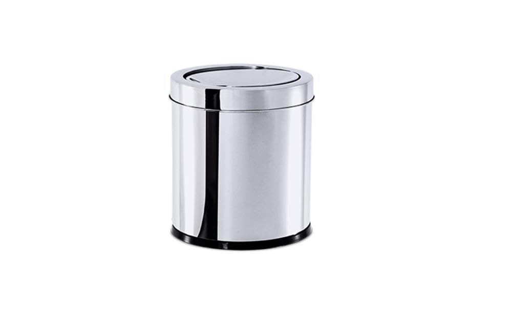 Brinox - Lixeira com Tampa Basculante 5,4L Decorline Lixeiras - Aço Inox