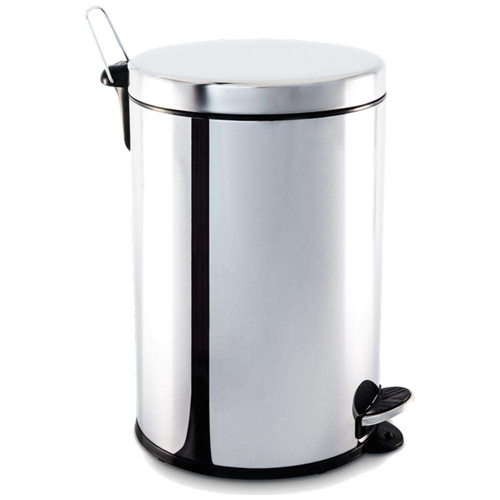 Brinox - Lixeira Inox Com Pedal E Balde 12L Decorline - Aço Inox
