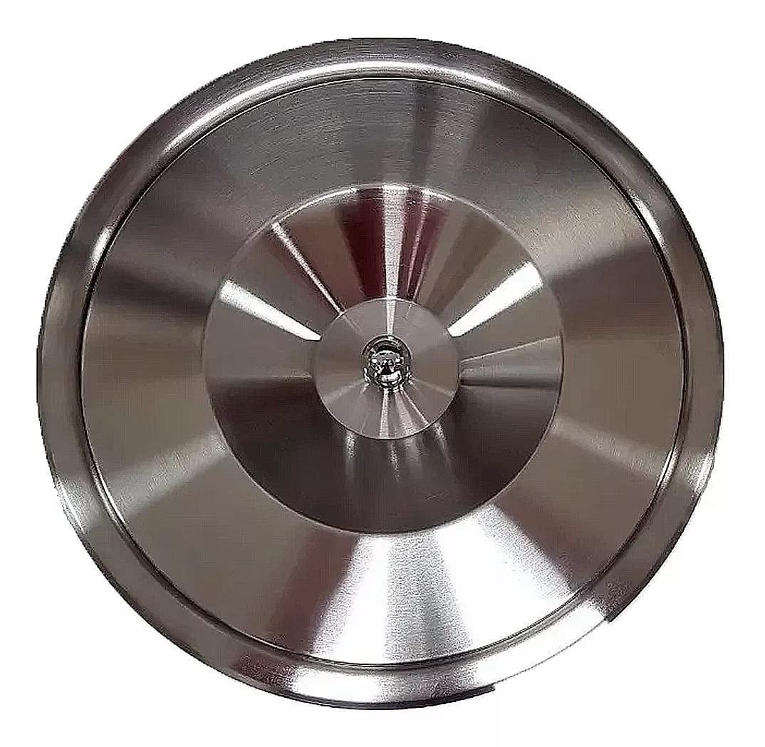 Cesto Lixeira de Embutir 3 Litros Inox Escovado E Alumínio