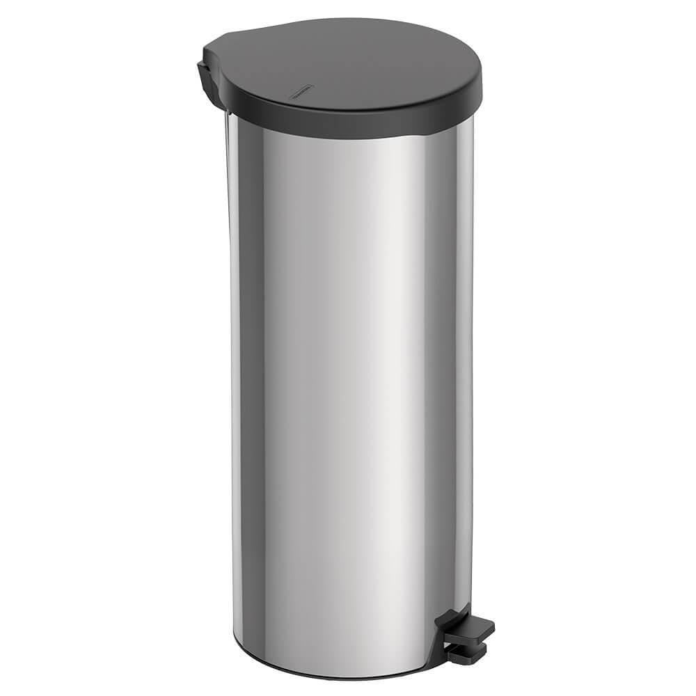 Lixeira Inox com Pedal New Tramontina com Acabamento Polido 30 L