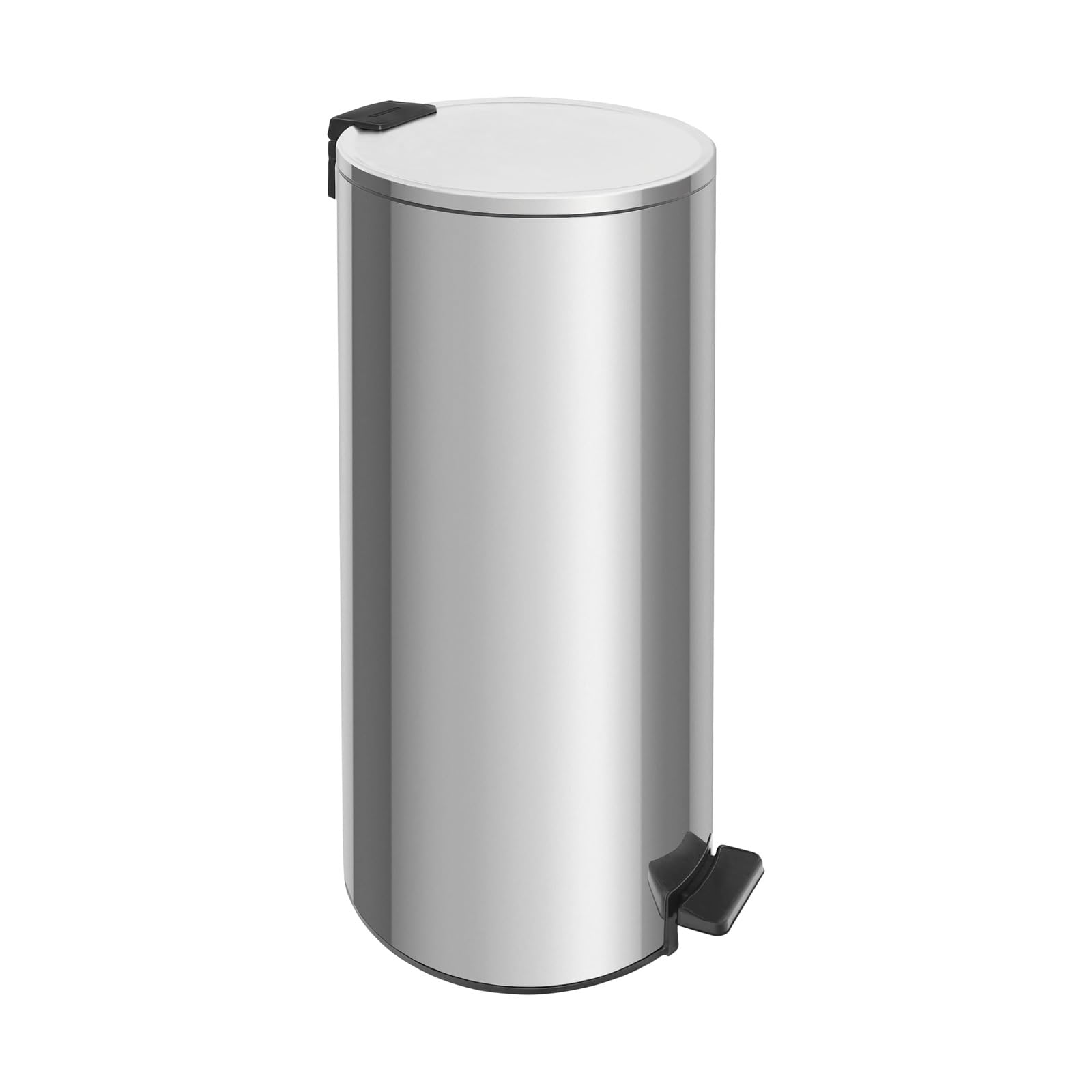 Lixeira com Pedal Tramontina Loop em Aço Inox com Acabamento Polido e Balde Interno 30 L