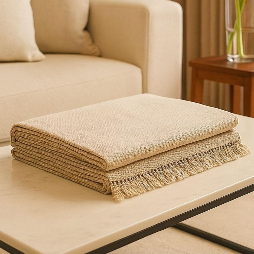 Kit 2 Mantas para Sofá Gigante em Algodão Protetora Decorativa para Sala Quarto e Cama