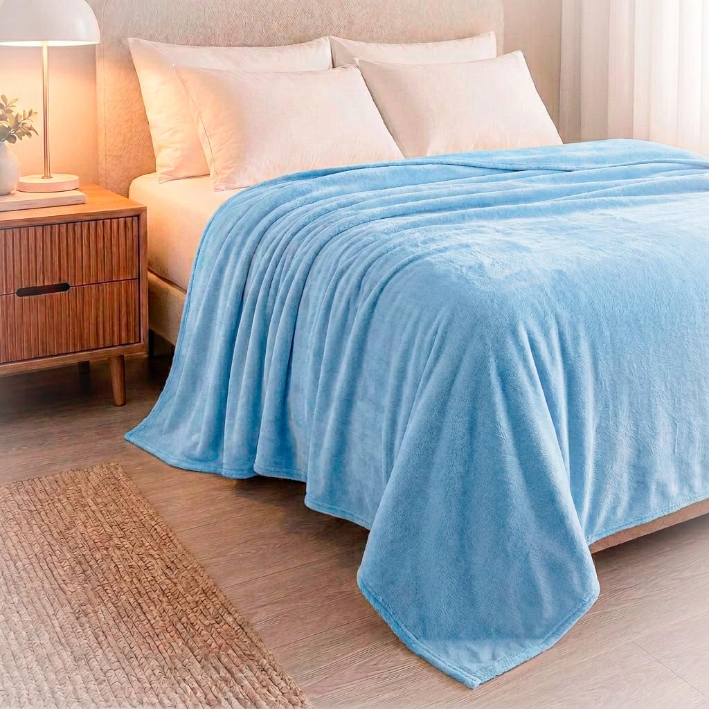 Cobertor Casal Aveludado Soft Premium 2,00x1,80m Manta Quentinha Macia para Cama Sofá