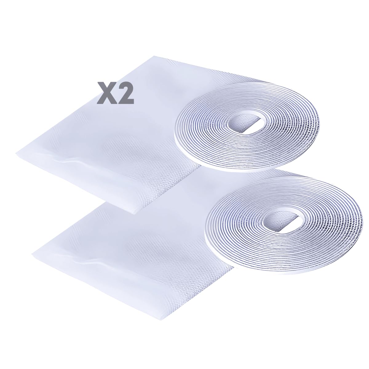 Genérico Kit 2 Tela Mosquiteiro Janela Anti Mosquito Inseto Pernilongo Ajustável Branco