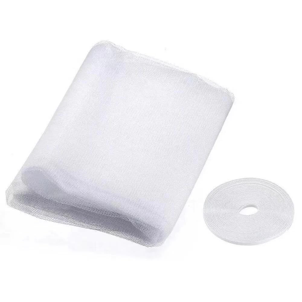 Genérico Kit 03 Tela Mosquiteiro Para Janela 1,3x1,5m Com Velcro Top Util Anti-inseto