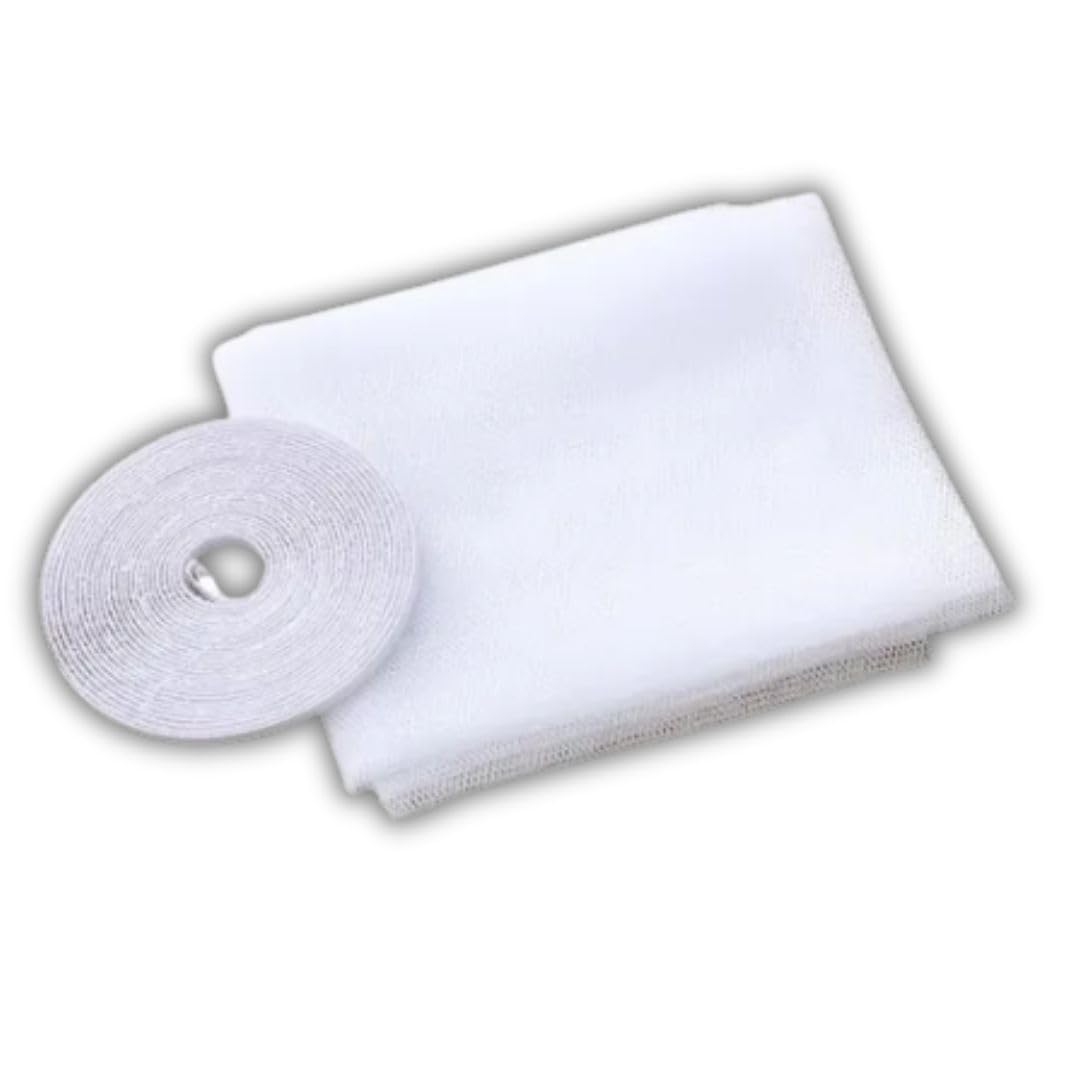 Tela Mosquiteiro Premium 150cm x180cm Autocolante – Anti-Insetos, Lavável, Instala Fácil,