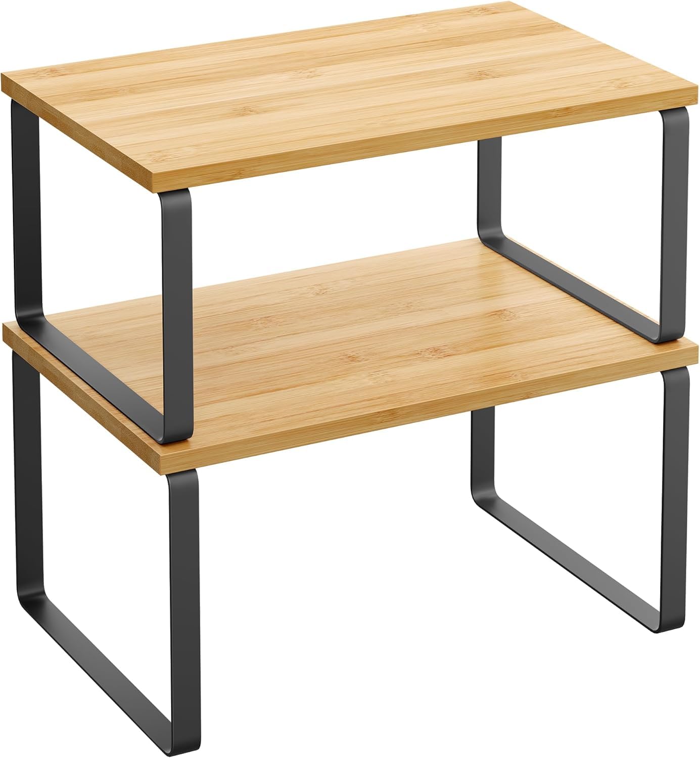 EKROTOK Prateleira Organizadora de Armário 29.7CM, Conjunto de 2 Prateleiras de Balcão de