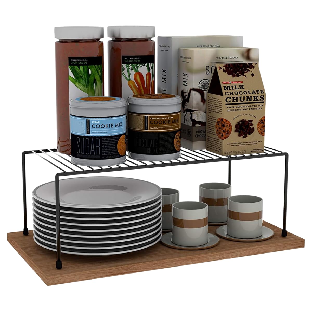 Decasa - Organizador de Armário Aramado Prateleira 42cm Preto