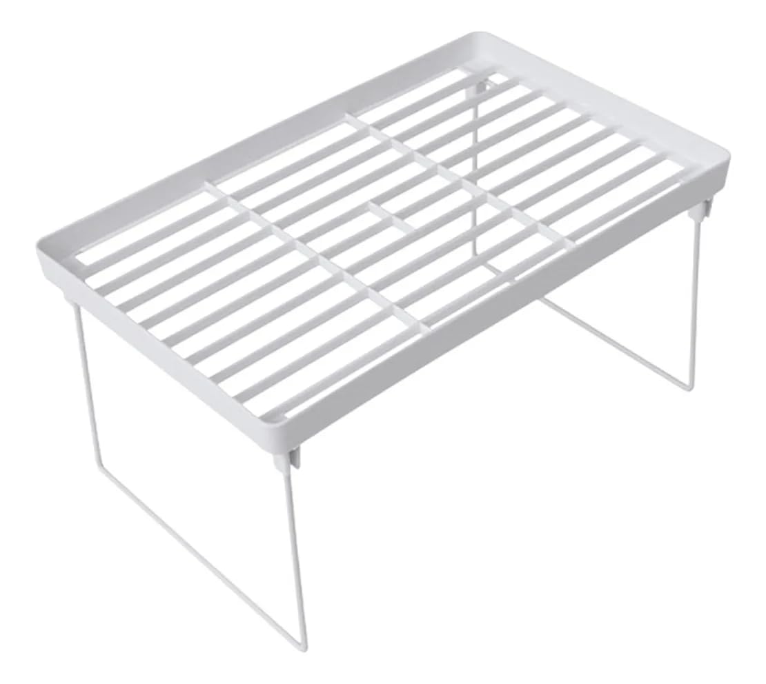 Prateleira Organizadora Dobrável para Armário e Bancada 32x20x16cm — Suporte Empilhável