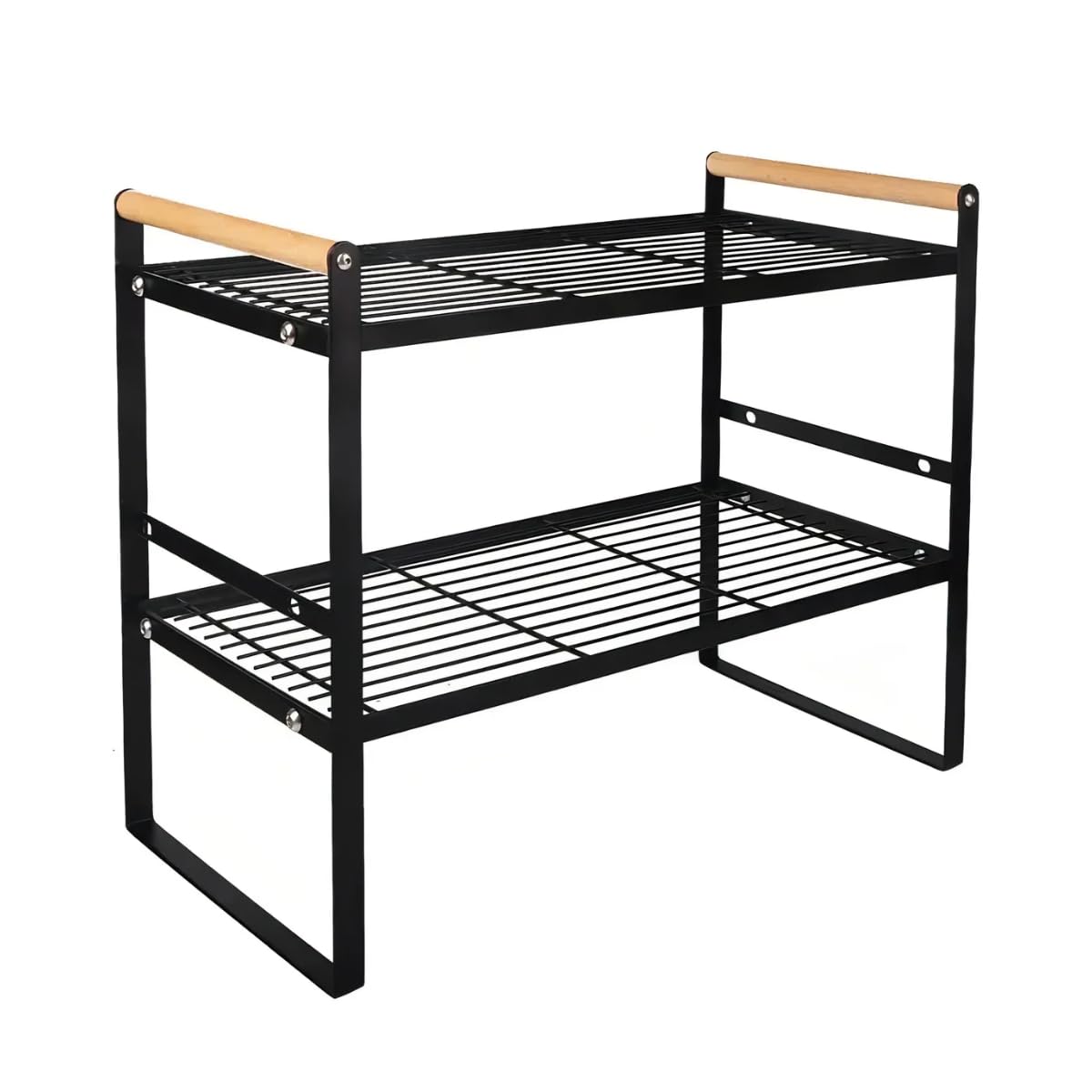 Prateleira Organizadora de Cozinha 2 Andares 33x33x20cm | Organizador de Armário Aramado