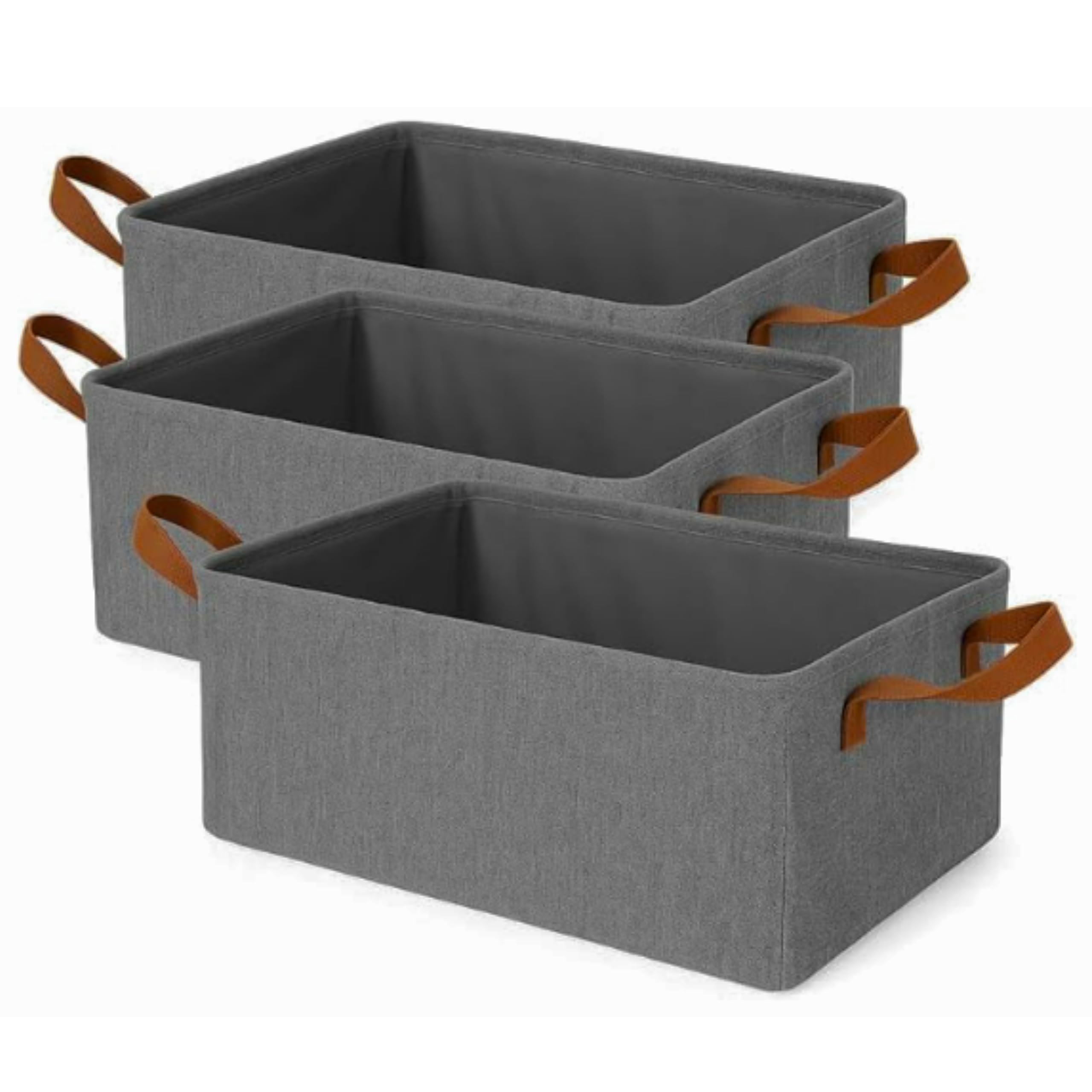 Caixa Organizadora Dobrável Kit 3 Grandes 26 Litros Cada - Organizador De Armário,