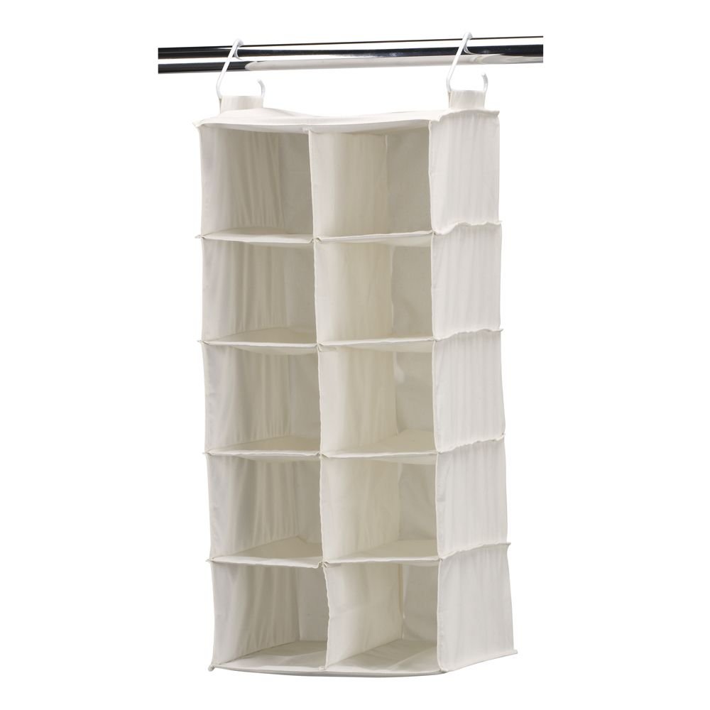 Household Essentials 311344 Organizador de armazenamento de sapatos com 10 bolsos para