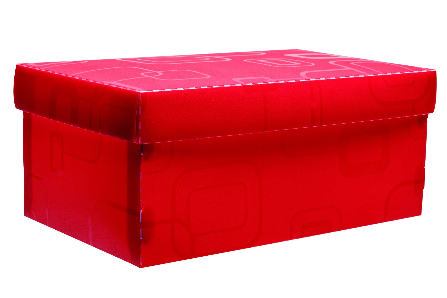 Caixa Organizadora Top Fine para Sapato, 28x17x20 cm, Vermelho, Dello