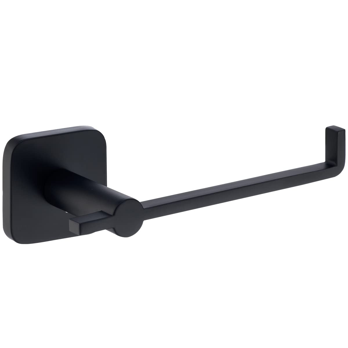 10313251Pf, Suporte Porta Papel Higiênico de Parede Quadrado Para Banheiro, Preto